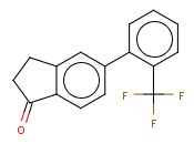 5-(2-(TRIFLUOROMETHYL)PHENYL)-1-<span class='lighter'>INDANONE</span>