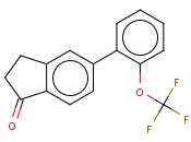5-(2-(TRIFLUOROMETHOXY)PHENYL)-1-<span class='lighter'>INDANONE</span>