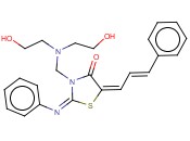 4-噻唑烷酮,3-((二(2-羟基乙基)氨基)甲基)-5-<span class='lighter'>亚</span><span class='lighter'>肉桂花基</span><