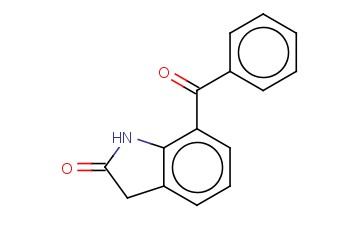 <span class='lighter'>2H-INDOL-2-ONE</span>, <span class='lighter'>7-BENZOYL-1,3-DIHYDRO-</span>