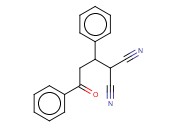 2-(3-OXO-1,3-<span class='lighter'>DIPHENYL</span>-PROPYL)-MALONONITRILE