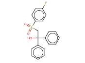 2-[(4-FLUOROPHENYL)SULFONYL]-1,1-<span class='lighter'>DIPHENYL</span>-1-ETHANOL