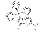 3-<span class='lighter'>BROMO-5-NITRO-1-TRITYL-1H-INDAZOLE</span>