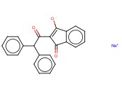 2-(2,2-二苯基乙酰基)-1H-<span class='lighter'>茚</span>-1,3(2H)-二<span class='lighter'>酮</span>钠盐 (1:1)
