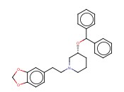 (+/-)-1-(2-(1,3-<span class='lighter'>苯</span>并二氧戊环-5-<span class='lighter'>基</span>)<span class='lighter'>乙基</span>)-3-(二<span class='lighter'>苯</span>甲氧基)哌啶