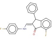 7-FLUORO-2-[(4-FLUOROANILINO)METHYLENE]-3-PHENYL-1-<span class='lighter'>INDANONE</span>