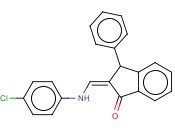 2-[(4-CHLOROANILINO)METHYLENE]-3-PHENYL-1-<span class='lighter'>INDANONE</span>