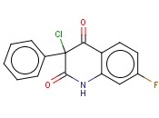 <span class='lighter'>3-CHLORO-7-FLUORO-3-PHENYL-1H-QUINOLINE-2,4-DIONE</span>