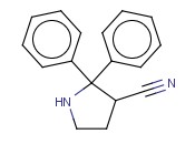 2,2-<span class='lighter'>DIPHENYL</span>-3-PYRROLIDINECARBONITRILE
