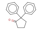 2,2-<span class='lighter'>DIPHENYL</span>-CYCLOPENTANONE