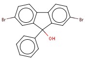 2,7-二溴-9-苯基-9H-9-羟基<span class='lighter'>芴</span>