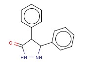 4,5-<span class='lighter'>DIPHENYL</span>-3-PYRAZOLIDINONE