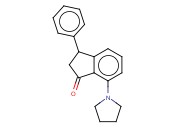 3-PHENYL-7-(1-PYRROLIDINYL)-1-<span class='lighter'>INDANONE</span>