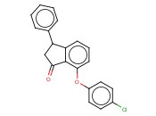 7-(4-CHLOROPHENOXY)-3-PHENYL-1-<span class='lighter'>INDANONE</span>