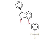 3-PHENYL-7-[3-(TRIFLUOROMETHYL)PHENOXY]-1-<span class='lighter'>INDANONE</span>