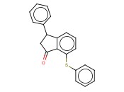 3-PHENYL-7-(PHENYLSULFANYL)-1-<span class='lighter'>INDANONE</span>