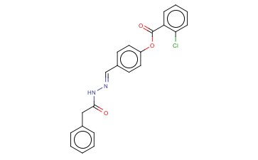 4-(2-(PHENYLACETYL)CARBOHYDRAZONOYL)PHENYL <span class='lighter'>2-CHLOROBENZOATE</span>