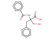 DL-2-BENZOYLAMINO-2-HYDROXYMETHYL-3-<span class='lighter'>PHENYLPROPIONIC</span> ACID