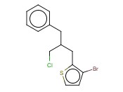 2-(2-BENZYL-3-CHLOROPROPYL)-<span class='lighter'>3-BROMOTHIOPHENE</span>