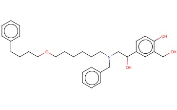 4-(2-(<span class='lighter'>苄基</span>(6-(4-苯基丁氧基)己基)氨基)-1-羟基乙基)-2-(<span class='lighter'>羟</span>甲基)苯酚