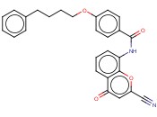 N-(2-<span class='lighter'>氰</span><span class='lighter'>基</span>-4-氧代-4H-1-<span class='lighter'>苯</span>并吡喃-8-<span class='lighter'>基</span>)-4-(4-苯基丁氧基)<span class='lighter'>苯</span>甲酰胺