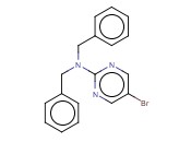 DIBENZYL-(5-BROMO-PYRIMIDIN-2-<span class='lighter'>YL</span>)-<span class='lighter'>AMINE</span>