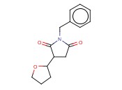 1-BENZYL-3-<span class='lighter'>TETRAHYDROFURAN</span>-2-YLPYRROLIDINE-2,5-DIONE
