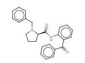 (2R)-N-(2-苯甲酰苯基)-1-(苯基甲基)-2-<span class='lighter'>吡咯烷</span>甲酰胺