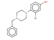 4-(4-BENZYL-1-PIPERAZINO)-3-<span class='lighter'>BROMOPHENOL</span>