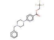 2,2,2-TRIFLUOROETHYL 6-(4-BENZYLPIPERAZINO)<span class='lighter'>NICOTINATE</span>
