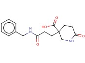 3-(2-<span class='lighter'>苄</span>氨基甲酰-乙基)-6-<span class='lighter'>氧</span>代-哌啶-3-羧酸