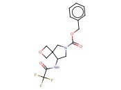 2-氧杂-6-<span class='lighter'>氮</span>杂螺[3.4]辛烷-6-羧酸的酸，8-[（2,2,2-<span class='lighter'>三</span>氟乙酰<span class='lighter'>基</span>）氨基]-，苯甲酯