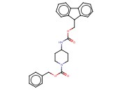 1,4-哌啶<span class='lighter'>二羧酸</span>,4-[[(9H-芴-9-基甲氧基)羰基]氨基]-, 1-(苯基甲基)酯
