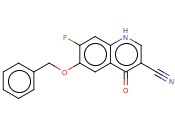 <span class='lighter'>3-QUINOLINECARBONITRILE</span>, 7-FLUORO-1,4-DIHYDRO-4-OXO-6-(PHENYLMETHOXY)-