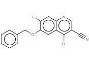 <span class='lighter'>3-QUINOLINECARBONITRILE</span>, 4-CHLORO-7-FLUORO-6-(PHENYLMETHOXY)-