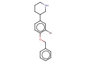3-(4-(BENZYLOXY)-<span class='lighter'>3-BROMOPHENYL</span>)PIPERIDINE