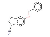 5-(BENZYLOXY)-2,3-DIHYDRO-1H-<span class='lighter'>INDENE</span>-1-CARBONITRILE