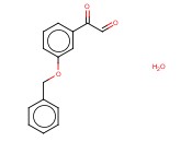 2-(3-(BENZYLOXY)PHENYL)-<span class='lighter'>2-OXOACETALDEHYDE</span> HYDRATE