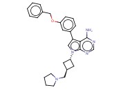 5-(3-苄氧基苯基)-7-[反式-3-[(<span class='lighter'>吡咯烷</span>-1-基)甲基]环<span class='lighter'>丁基</span>]-7H-<span class='lighter'>吡咯</span>并[2,3-D]嘧啶-4-胺