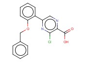 5-[2-(BENZYLOXY)PHENYL]-3-<span class='lighter'>CHLOROPYRAZINE</span>-2-CARBOXYLIC ACID