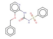 1-(3-(PHENYLMETHOXY)(<span class='lighter'>2-PYRIDYL</span>))-3-(PHENYLSULFONYL)UREA