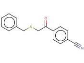 4-[2-(BENZYLSULFANYL)<span class='lighter'>ACETYL</span>]BENZONITRILE