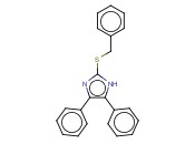 BENZYL 4,5-<span class='lighter'>DIPHENYL</span>-1H-IMIDAZOL-2-YL SULFIDE