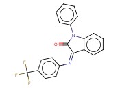 (Z)-1-苯基-3-(4-(<span class='lighter'>三</span><span class='lighter'>氟</span><span class='lighter'>甲基</span>)苯基亚氨)<span class='lighter'>吲哚</span>啉-2-<span class='lighter'>酮</span>