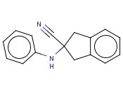 2-(PHENYLAMINO)-2,3-DIHYDRO-1H-<span class='lighter'>INDENE</span>-2-CARBONITRILE