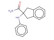 2-(PHENYLAMINO)-2,3-DIHYDRO-1H-<span class='lighter'>INDENE</span>-2-CARBOXAMIDE