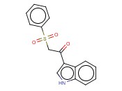 1 - （<span class='lighter'>吲哚</span>-3 -<span class='lighter'>基</span>）-2 - （苯磺酰<span class='lighter'>基</span>）乙酮