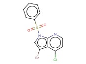 3-<span class='lighter'>溴</span>-4-<span class='lighter'>氯</span>-1-(<span class='lighter'>苯</span><span class='lighter'>磺</span><span class='lighter'>酰</span>基)-1H-吡咯并[2,3-B]吡啶