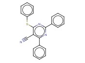 2,4-<span class='lighter'>DIPHENYL</span>-6-(PHENYLSULFANYL)-5-PYRIMIDINECARBONITRILE
