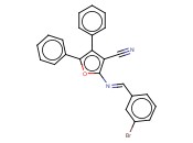 2-[(3-BROMOBENZYLIDENE)AMINO]-4,5-<span class='lighter'>DIPHENYL</span>-3-FURONITRILE